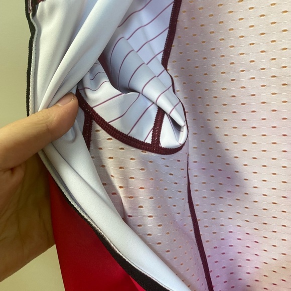 COPY - Coeur Women's Gradient  - Burgundy and Orange - Biking Cycling Zippered … - Picture 4 of 6